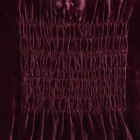 Wyse Plum Velvet Bree Silk Blend Dress