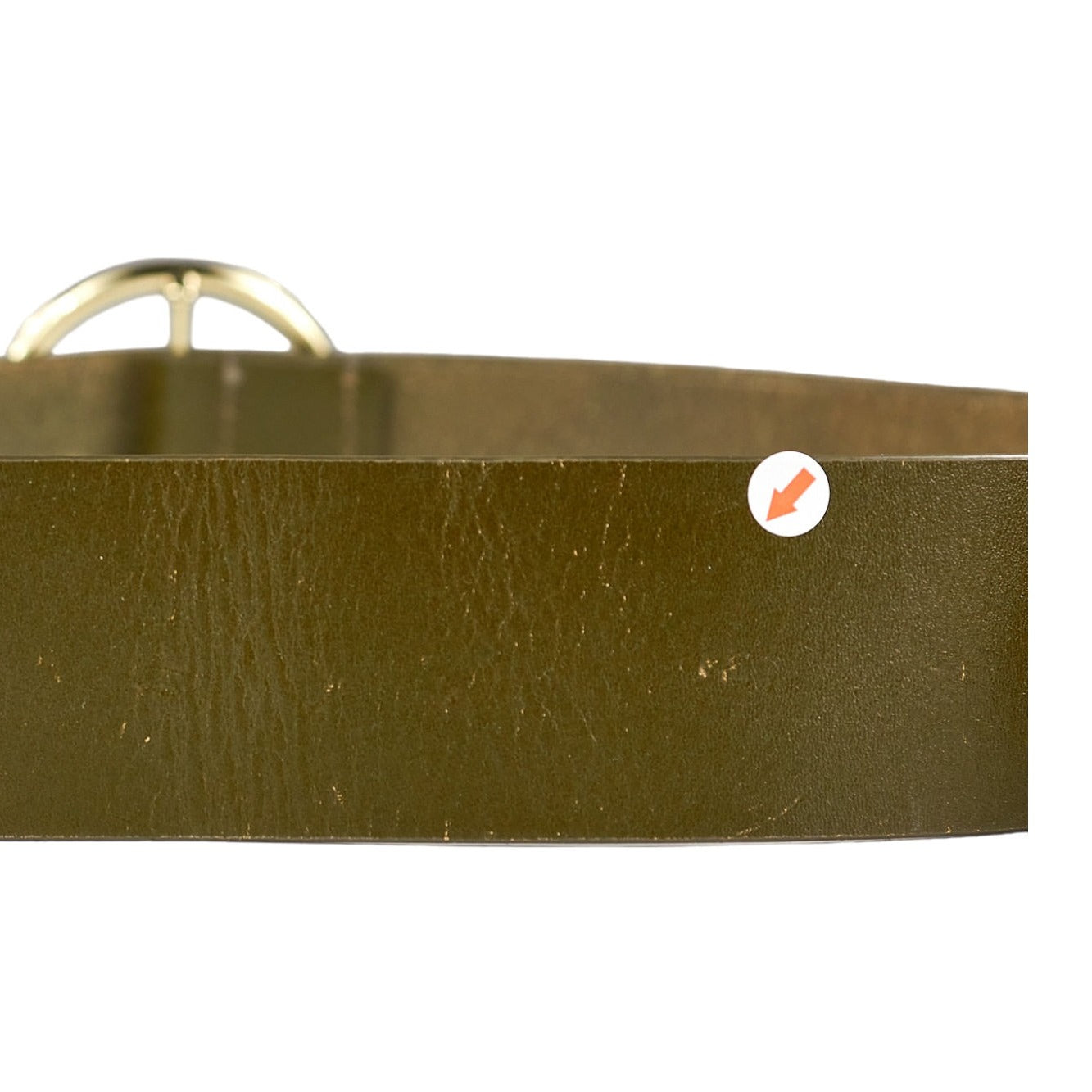 Wyse Olive Leather Belt