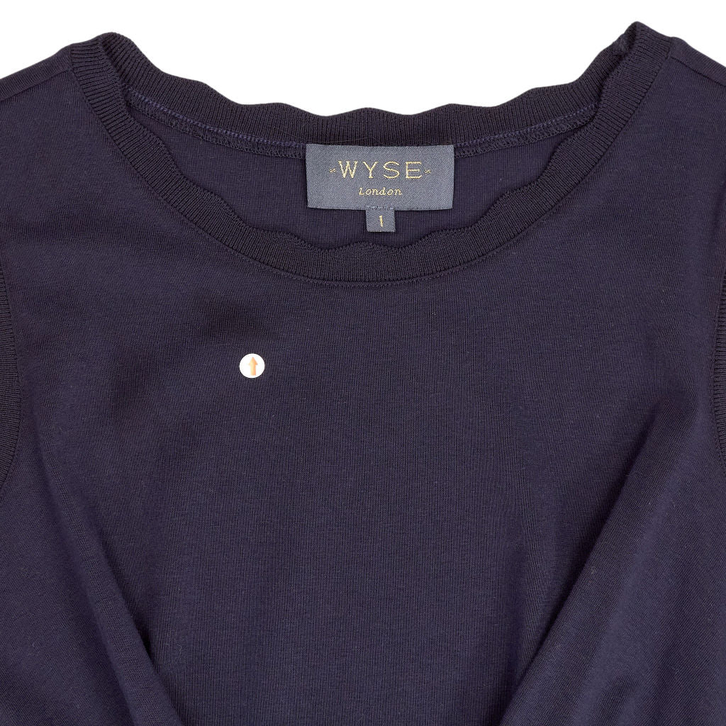 WYSE Navy Sleeveless Dress