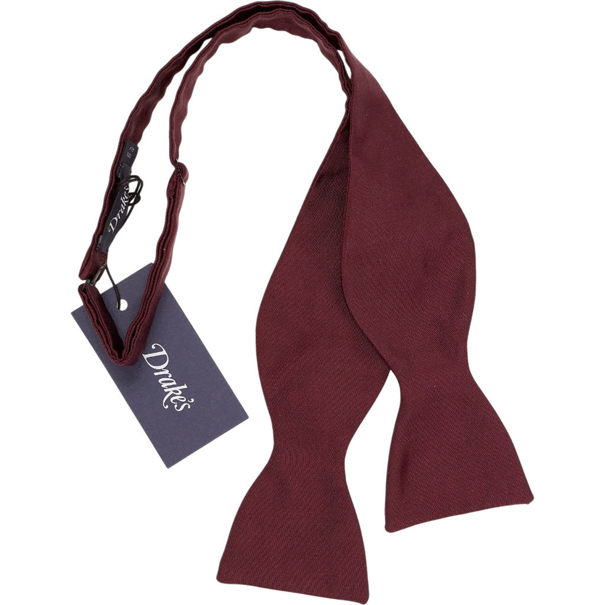 Drake's Wine Silk Bow Tie
