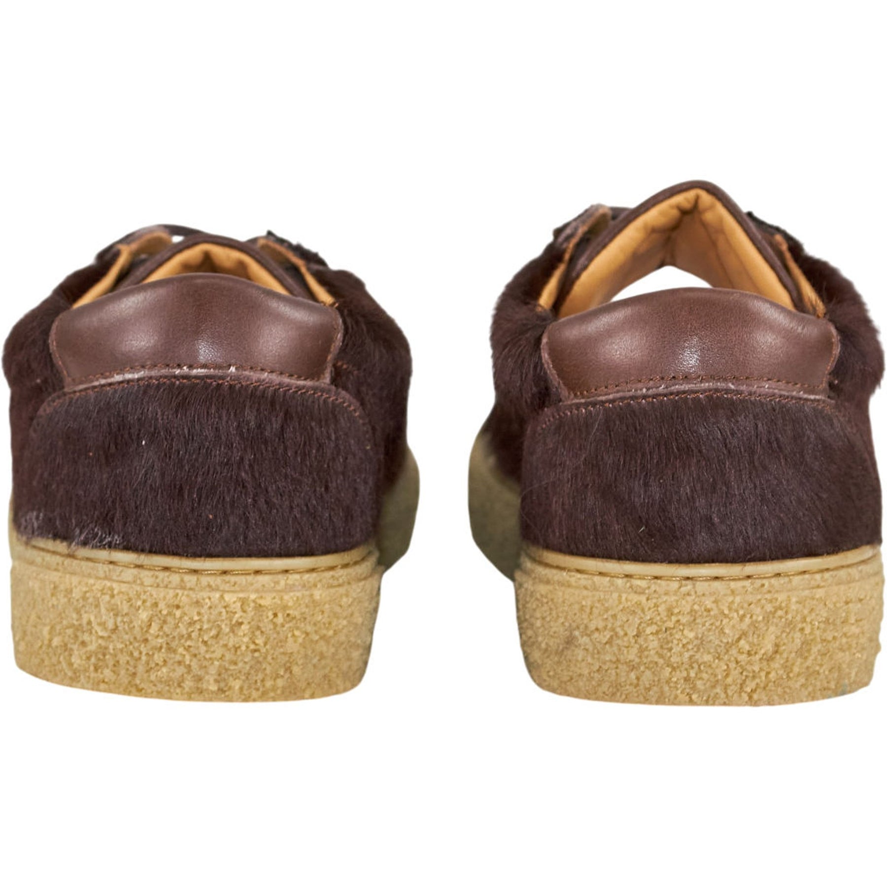 YMC Brown Pony Hair Trainers