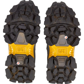 CAT Grey Yellow Intruder Max Trainers UK 8