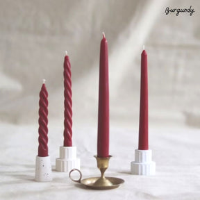 Artisan Beeswax Dinner Candles (available in 5 colours)
