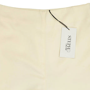 Steph x NA-KD Cream Kick Flare Suit Pants