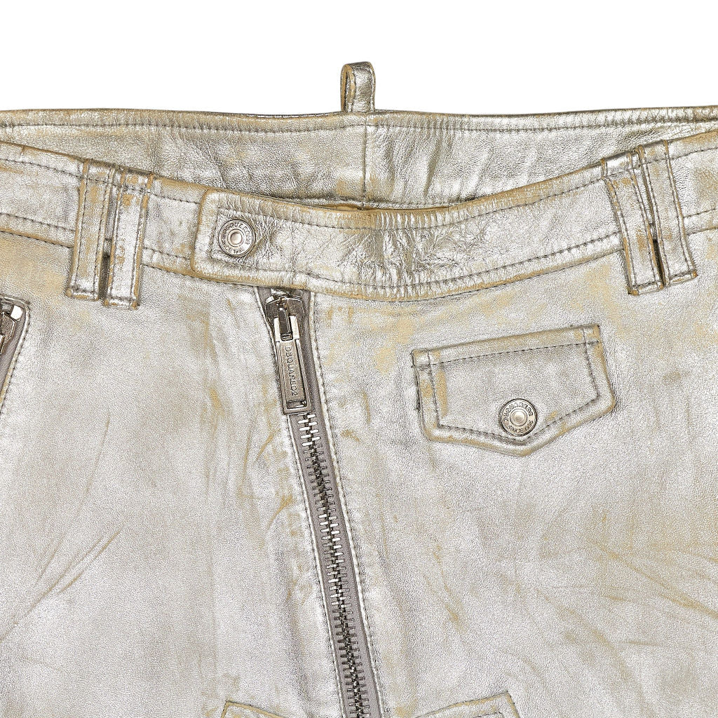 DSQUARED2 Metallic Leather Trousers