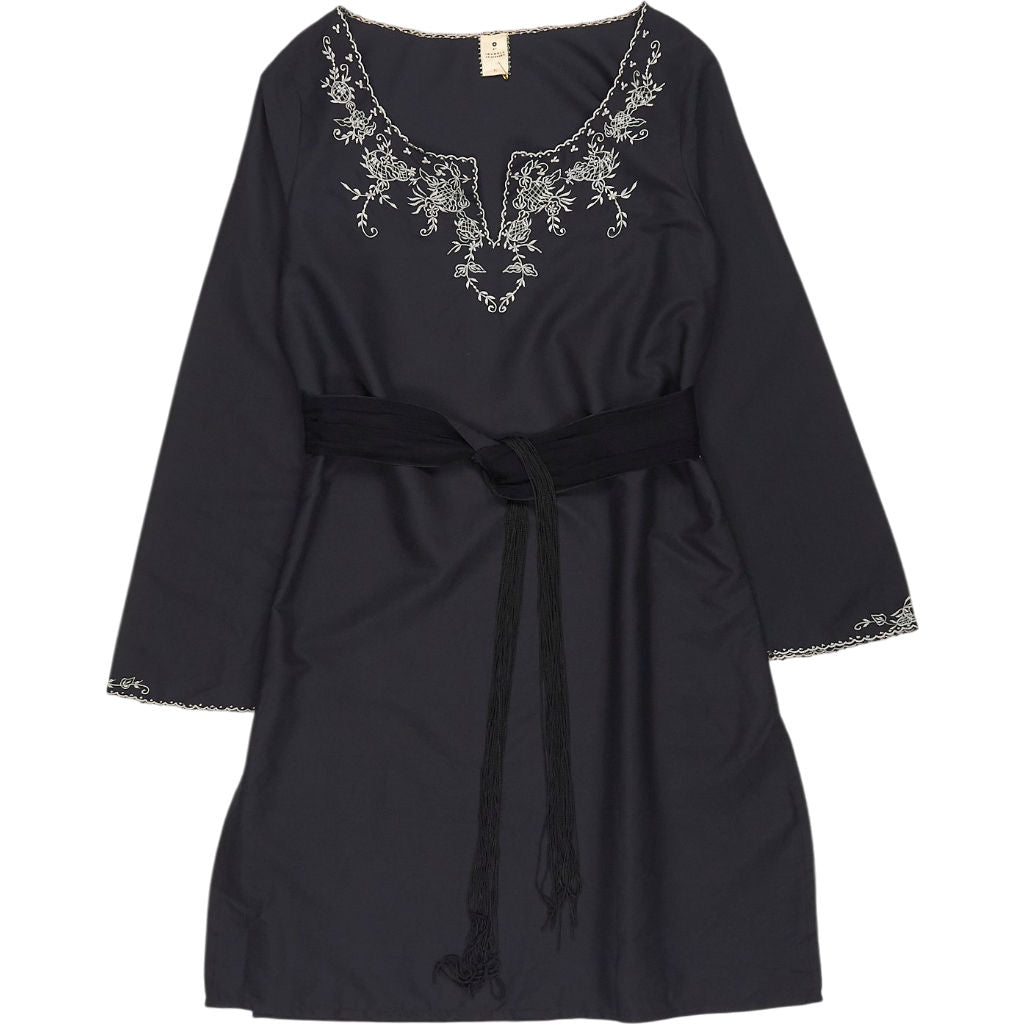 Isabell Kristensen Black Embroidered Tunic Malibou Dress