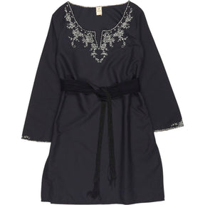 Isabell Kristensen Black Embroidered Tunic Malibou Dress