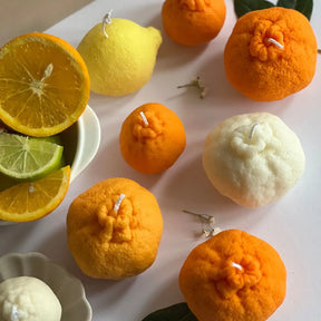Clementine Shaped Candle