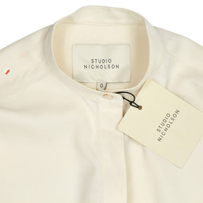 Studio Nicholson Milk Dry Drape Twill Shirt Dress
