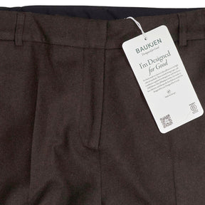 Baukjen Dark Chocolate Eason Wool Blend Trousers