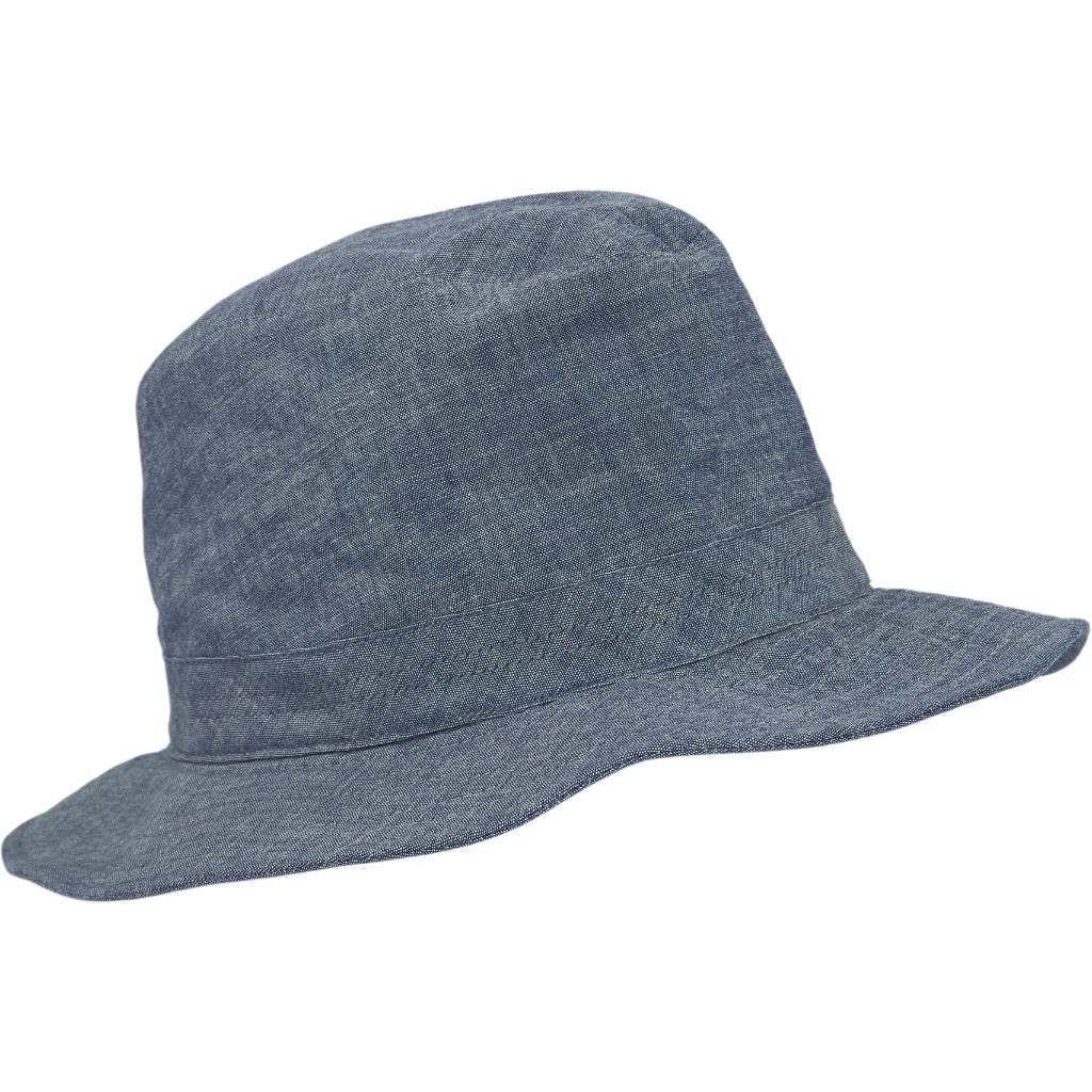 Bates Blue Cotton Bucket Hat