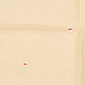 Drake's Cream Wool Silk Pocket Square