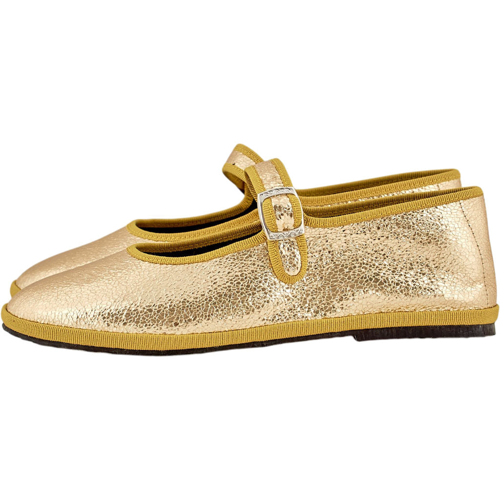 Drogheria Crivellini Gold Ness Mary Jane Shoes