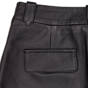 Mint Velvet Black Leather Skirt