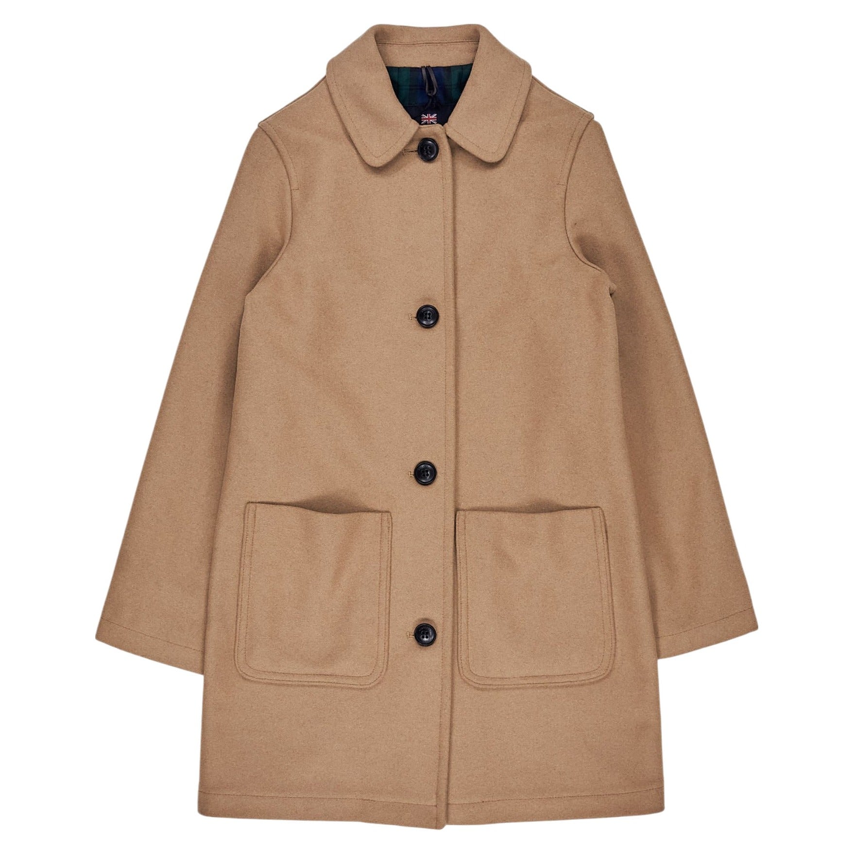 Gloverall Camel Wool Blend Coat