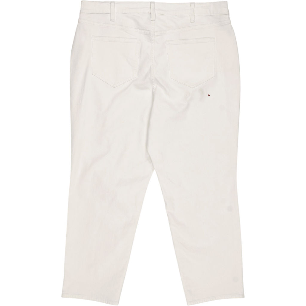Lands' End White Denim Jeans
