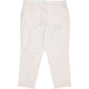 Lands' End White Denim Jeans