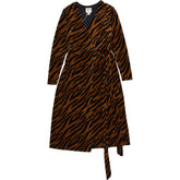 Joanie Diane Tiger Print Wrap Dress