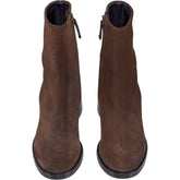 Dear Frances Brown Leather Ankle Boots