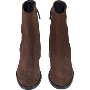 Dear Frances Brown Leather Ankle Boots