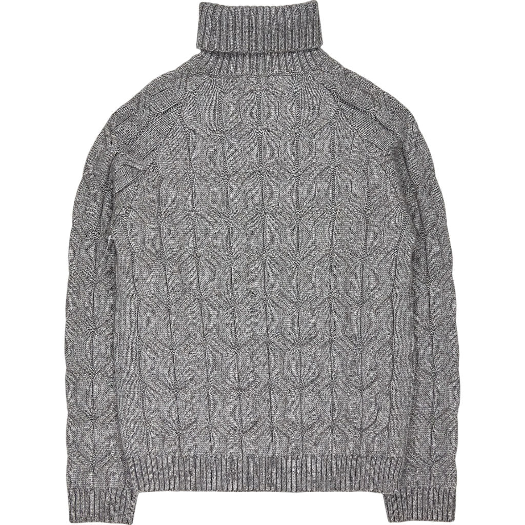 Moss Grey Turtleneck Sweater