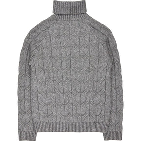Moss Grey Turtleneck Sweater