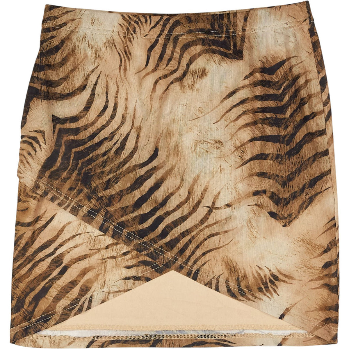 Motel Brown Tiger Print Skirt