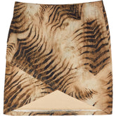 Motel Brown Tiger Print Skirt