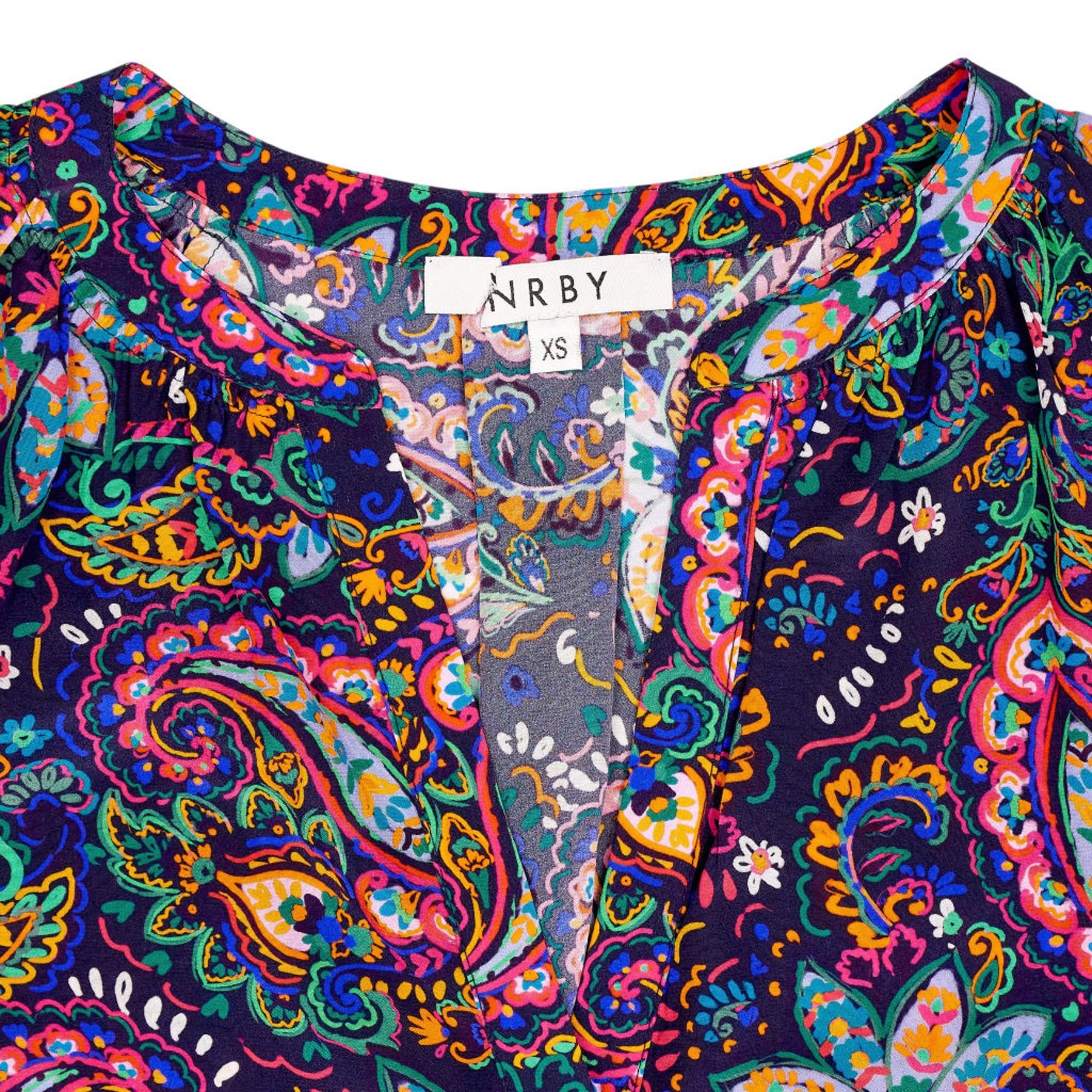 NRBY Multicoloured Paisley Silk Blouse