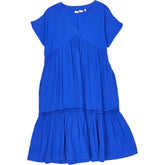 NRBY Blue Crinkle Cotton Dress