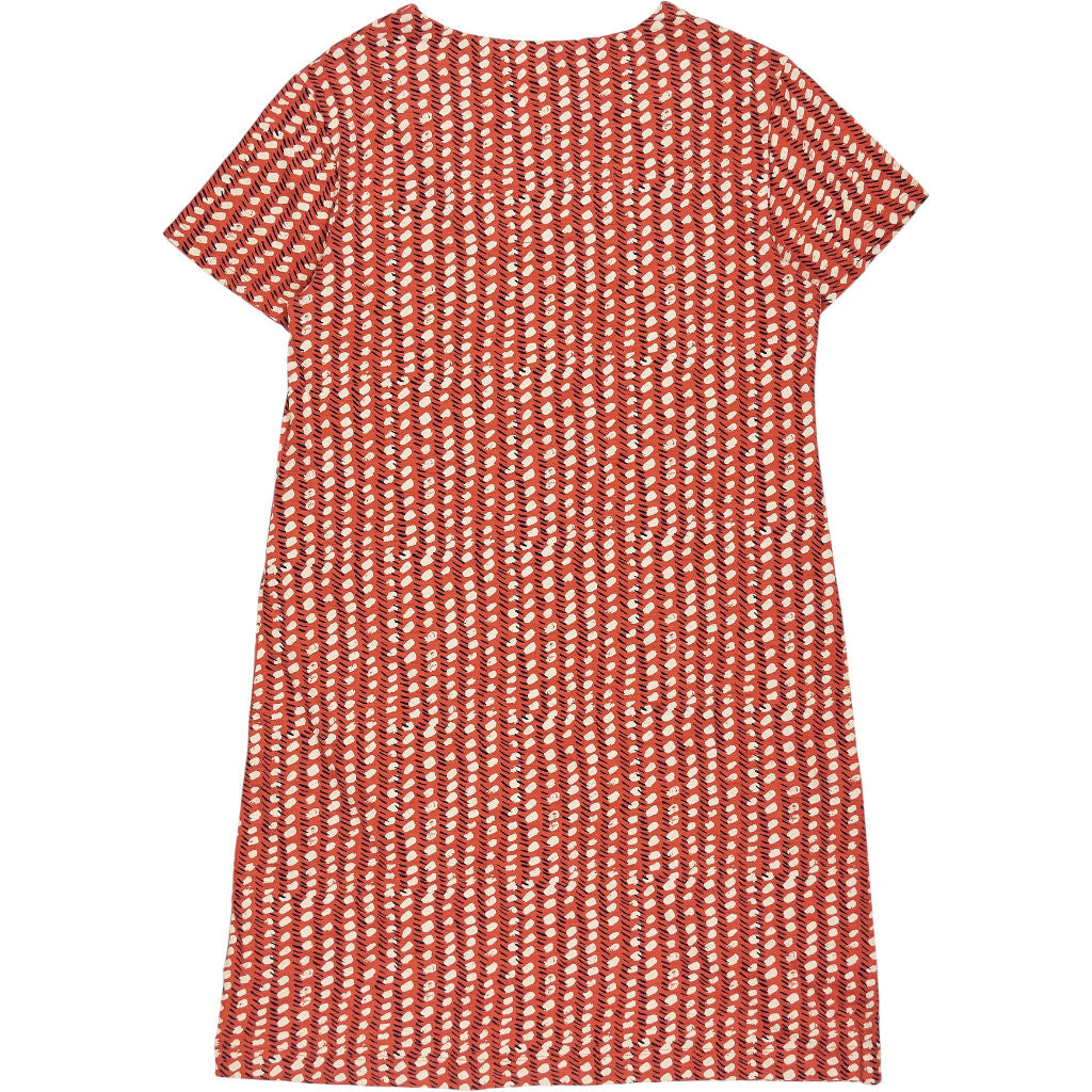 White Stuff Orange Patterned Dress