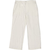 Hush White Raye Linen Straight Leg Trousers