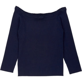 Hush Midnight Darcey Off Shoulder Knitted Top