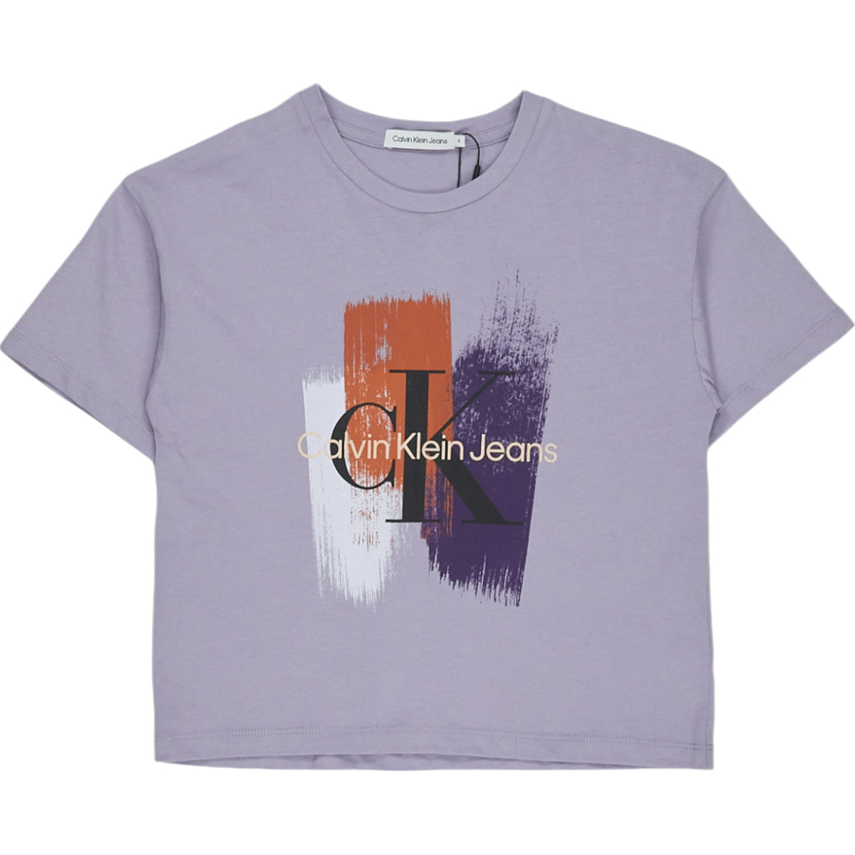 Calvin Klein Jeans Lavender Brush Stroke Monogram T-Shirt