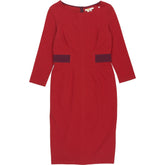Boden Red Crew Neck Formal Dress