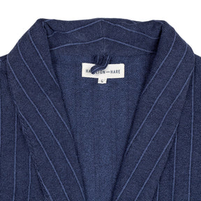 Hamilton and Hare Navy Striped Robe