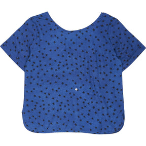 Pink City Indigo Star Print Top S