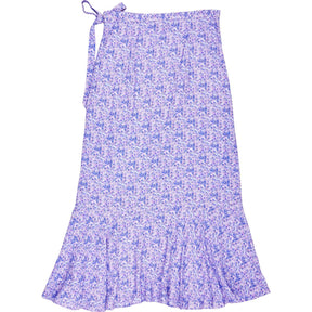 Omnes Purple Floral Midi Skirt