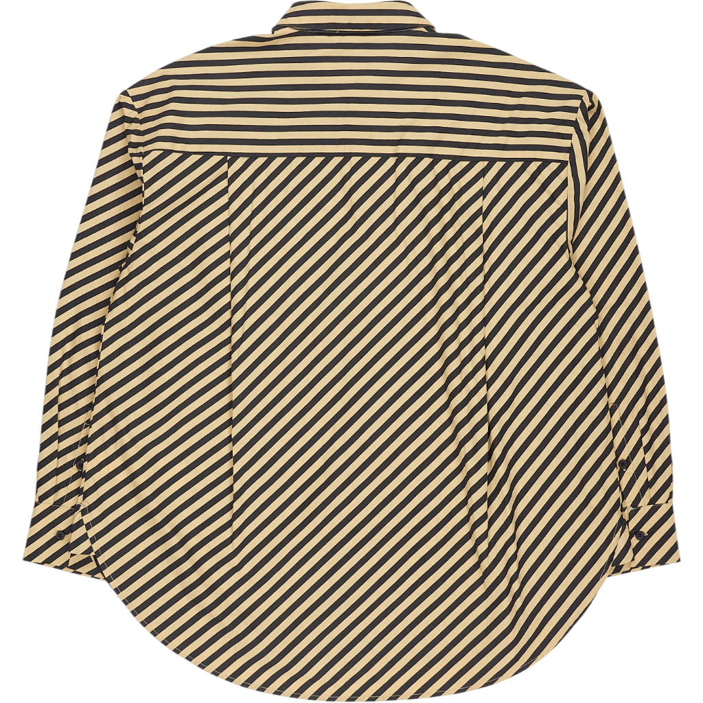 Hush Diagonal Stripe Pia Shirt Black Beige