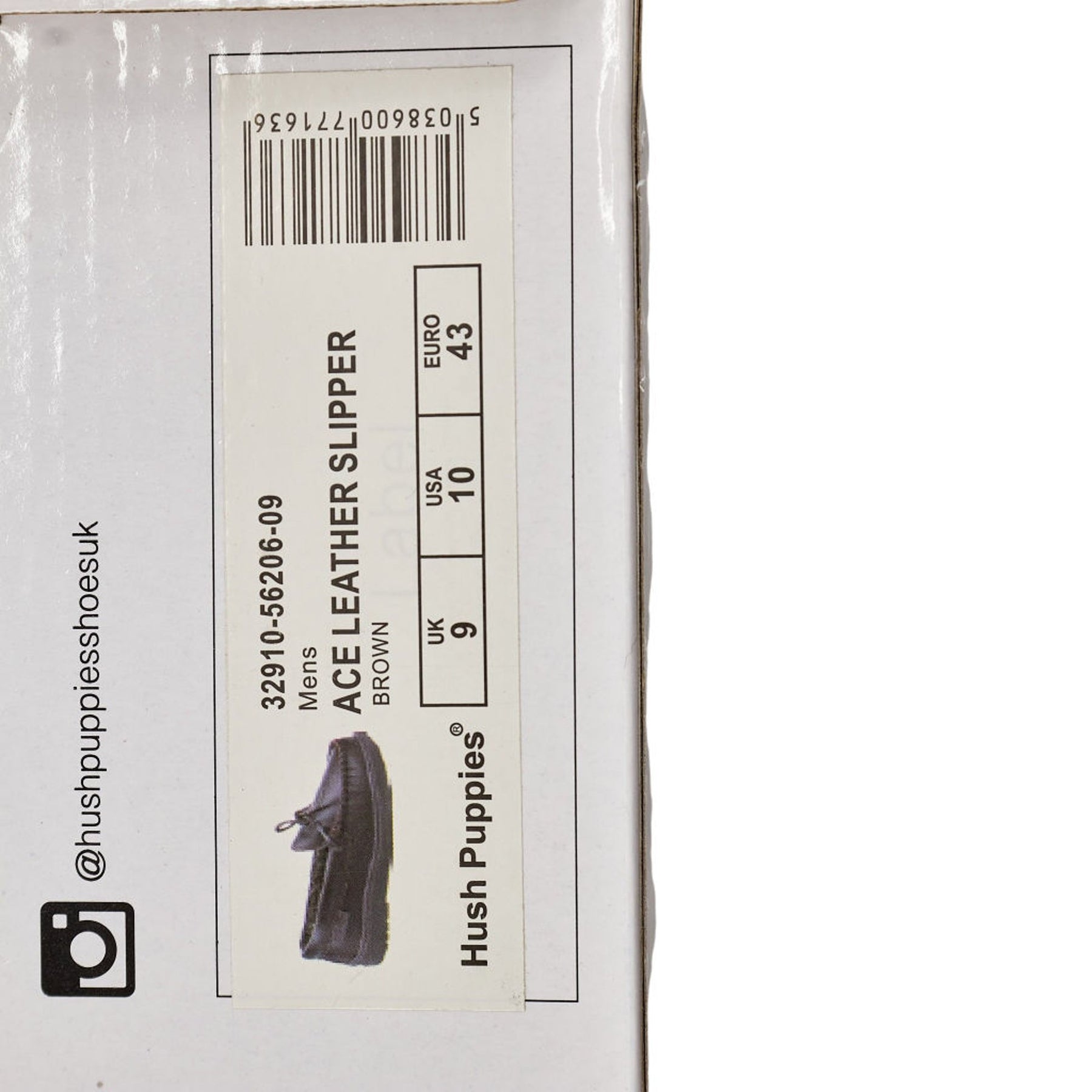 Hush Puppies Black Ace Leather Slippers