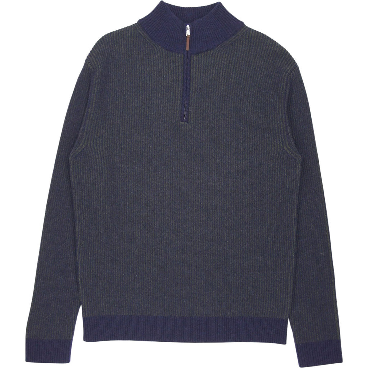 Beaufort & Blake Green Wool Half-Zip Jumper