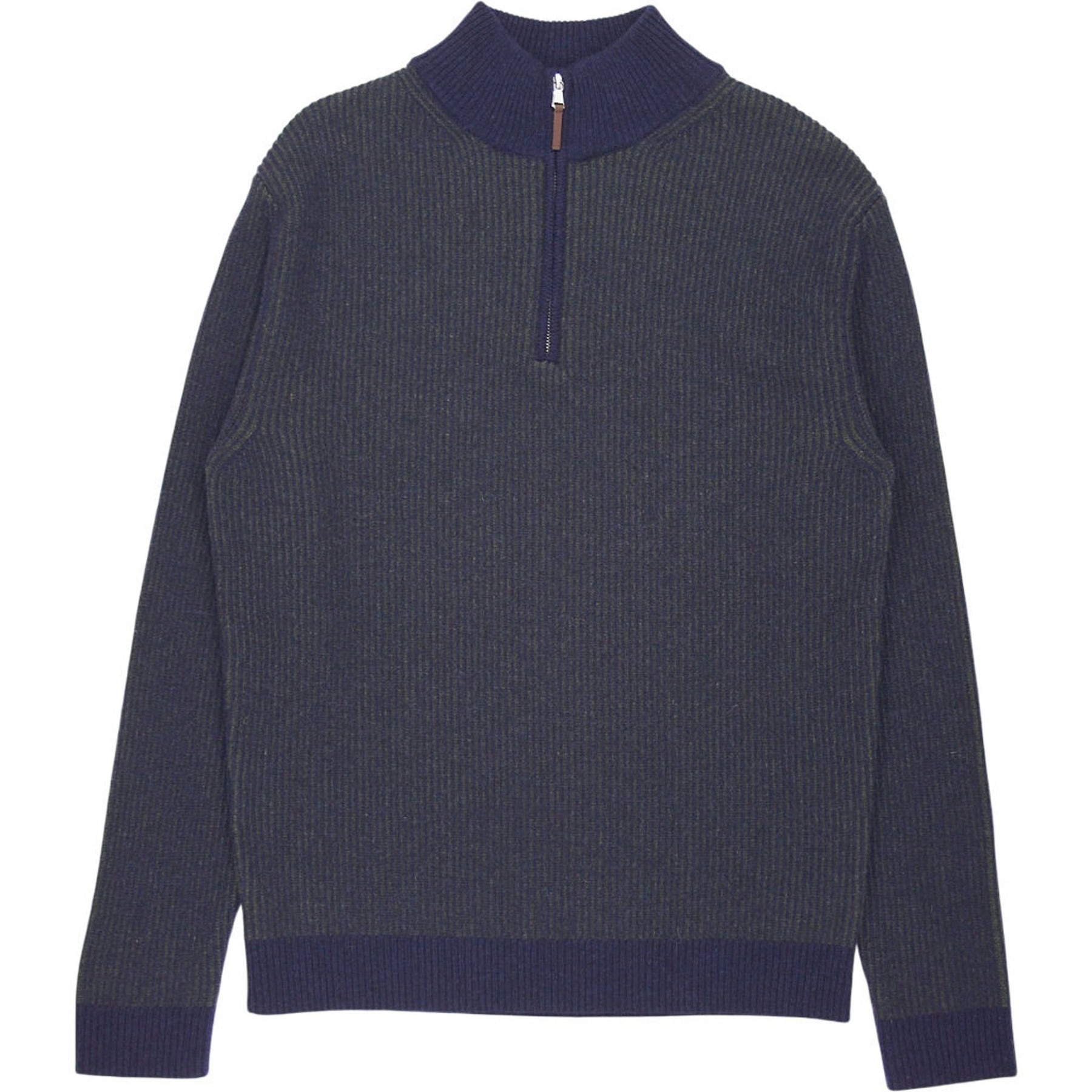 Beaufort & Blake Green Wool Half-Zip Jumper