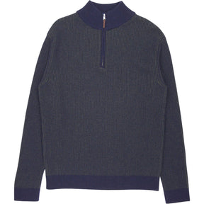 Beaufort & Blake Green Wool Half-Zip Jumper