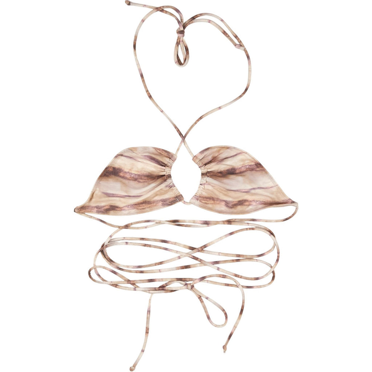 Motel Abstract Animal Bikini Top