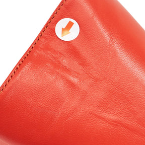 Mother of Pearl Red Slingback Heels