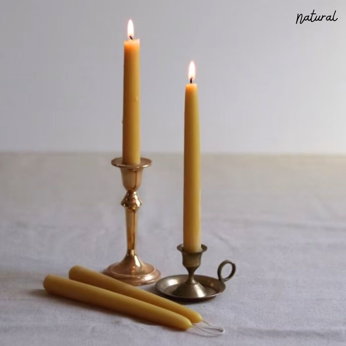 Artisan Beeswax Dinner Candles (available in 5 colours)