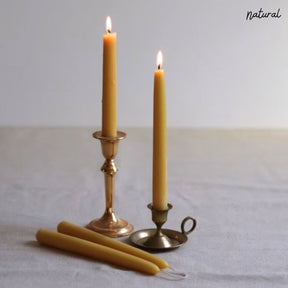 Artisan Beeswax Dinner Candles (available in 5 colours)