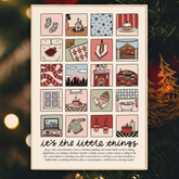 It's The Little Things: Winter Edition Illustrated Quote Print