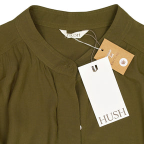 Hush Khaki Alexa Oversized Short Sleeve Blouse