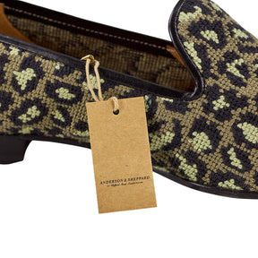 Stubbs & Wootton Green Cotton Camo Slippers